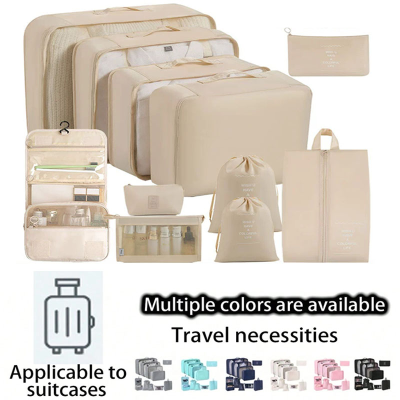 Travel Accessories Toiletry Bag - Seyahat Saklama Çantaları Seti 7/8/9/10 Parça