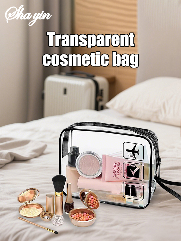 Toiletry Bag Tsa - Şeffaf makyaj çantası, taşınabilir dış mekan