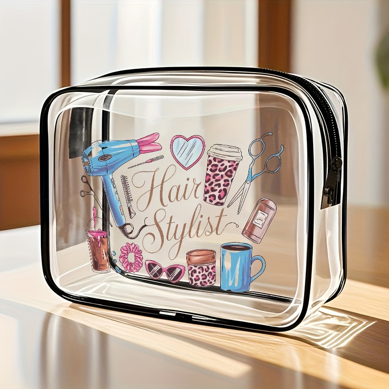 Toiletry Bag Tsa - 1 adet şeffaf makyaj çantası şeffaf