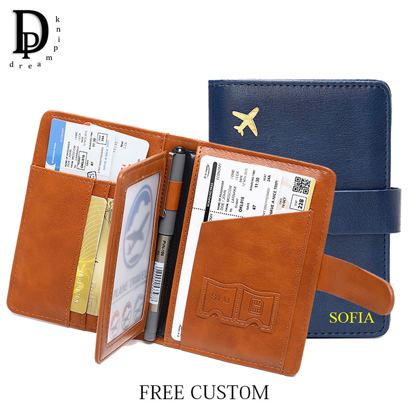 Travel Accessories Bag For Men - Özel Harfler Seyahat Pasaport Cüzdan Moda