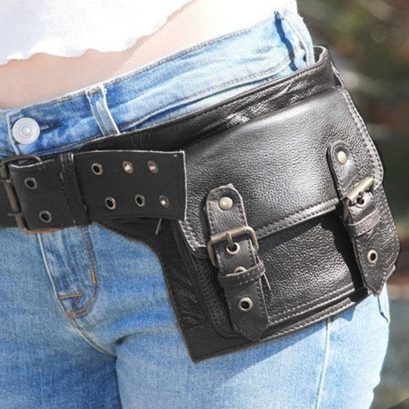 Travel Accessories For Europe - Ortaçağ Steampunk PU Deri Yardımcı Kemer