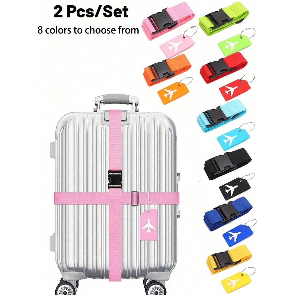 Travel Accessories In Bulk - Bagaj Etiketi ile Bagaj Askısı Seti