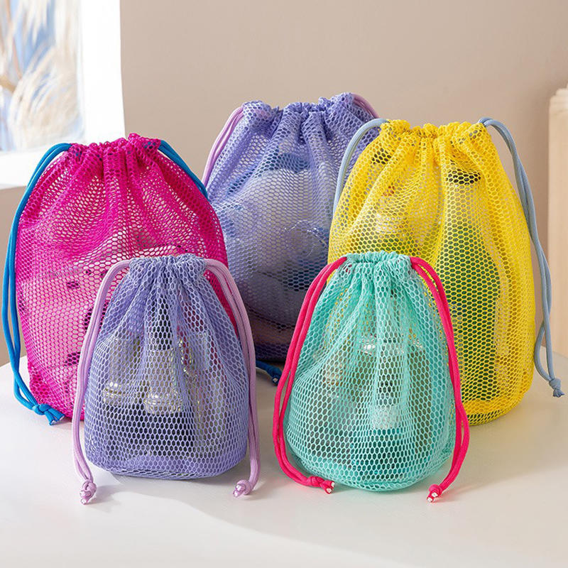 Travel Accessories Toiletry Bag - Örgü Büyük Kapasiteli İpli Çanta Taşınabilir