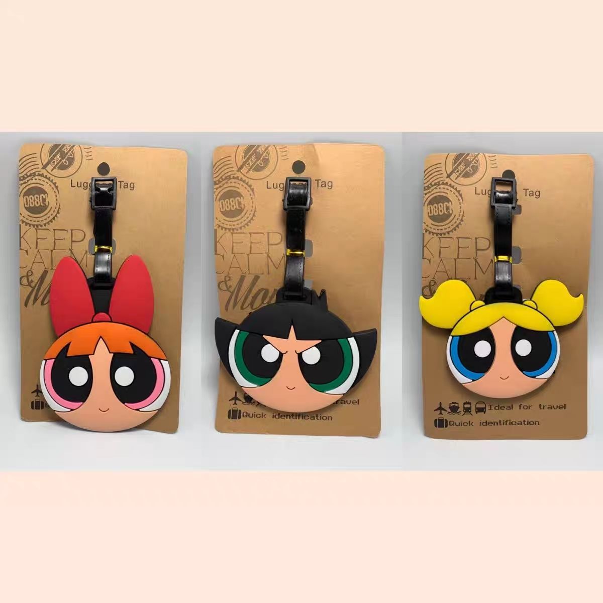 Travel Accessories New - Anime Powerpuff Girls Çanta Süsü Kawaii