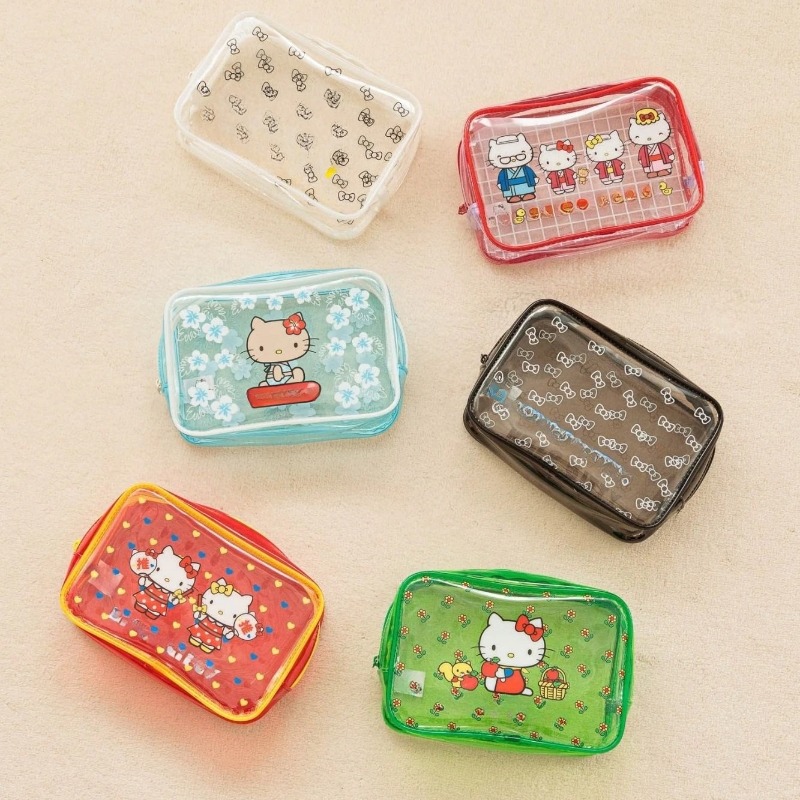 Travel Accessories Toiletry Bag - Hello Kitty Çizgi Film, Şeffaf, Geniş