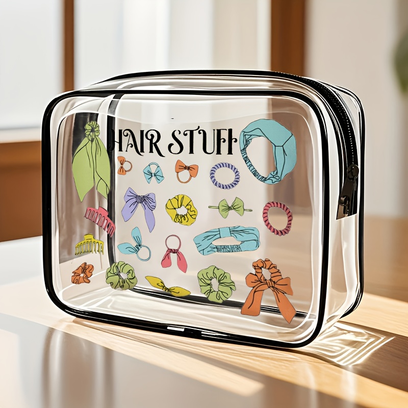 Toiletry Bag Tsa - 1 adet şeffaf makyaj çantası şeffaf