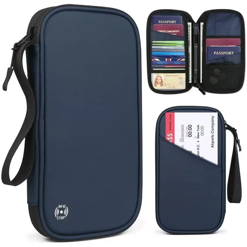 Travel Accessories Bag For Men - Hafif Aile Seyahat Pasaport Kapağı Cüzdan