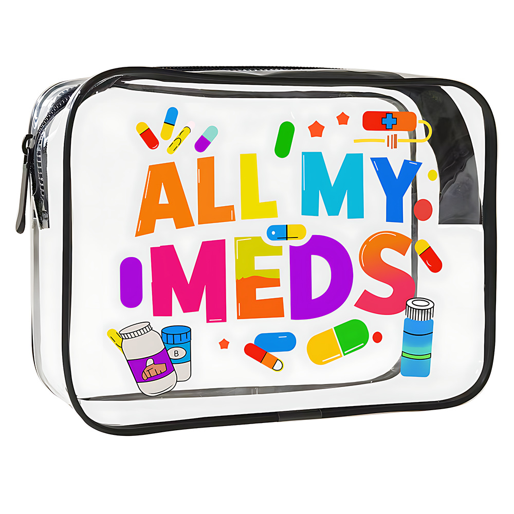 Toiletry Bag Tsa - 1 adet şeffaf makyaj çantası seyahat