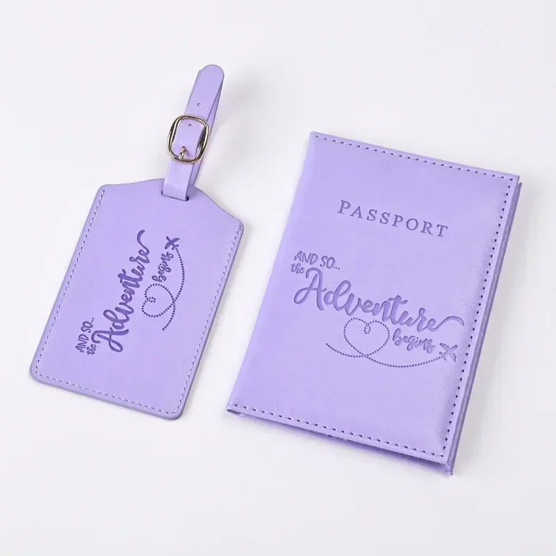 Travel Accessories In Bulk - Yeni Mor PU Deri Pasaport Tutucu