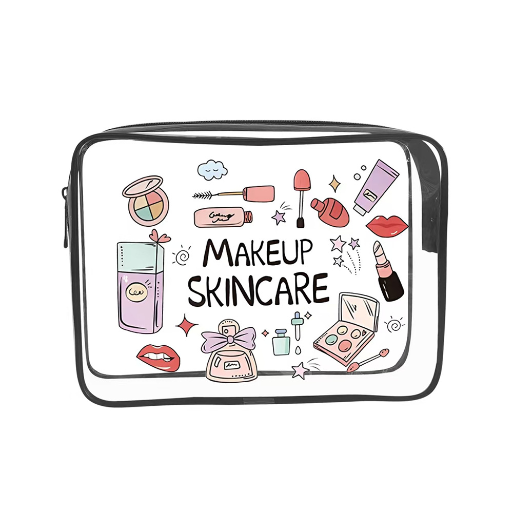 Toiletry Bag Tsa - 1 adet şeffaf makyaj çantası seyahat