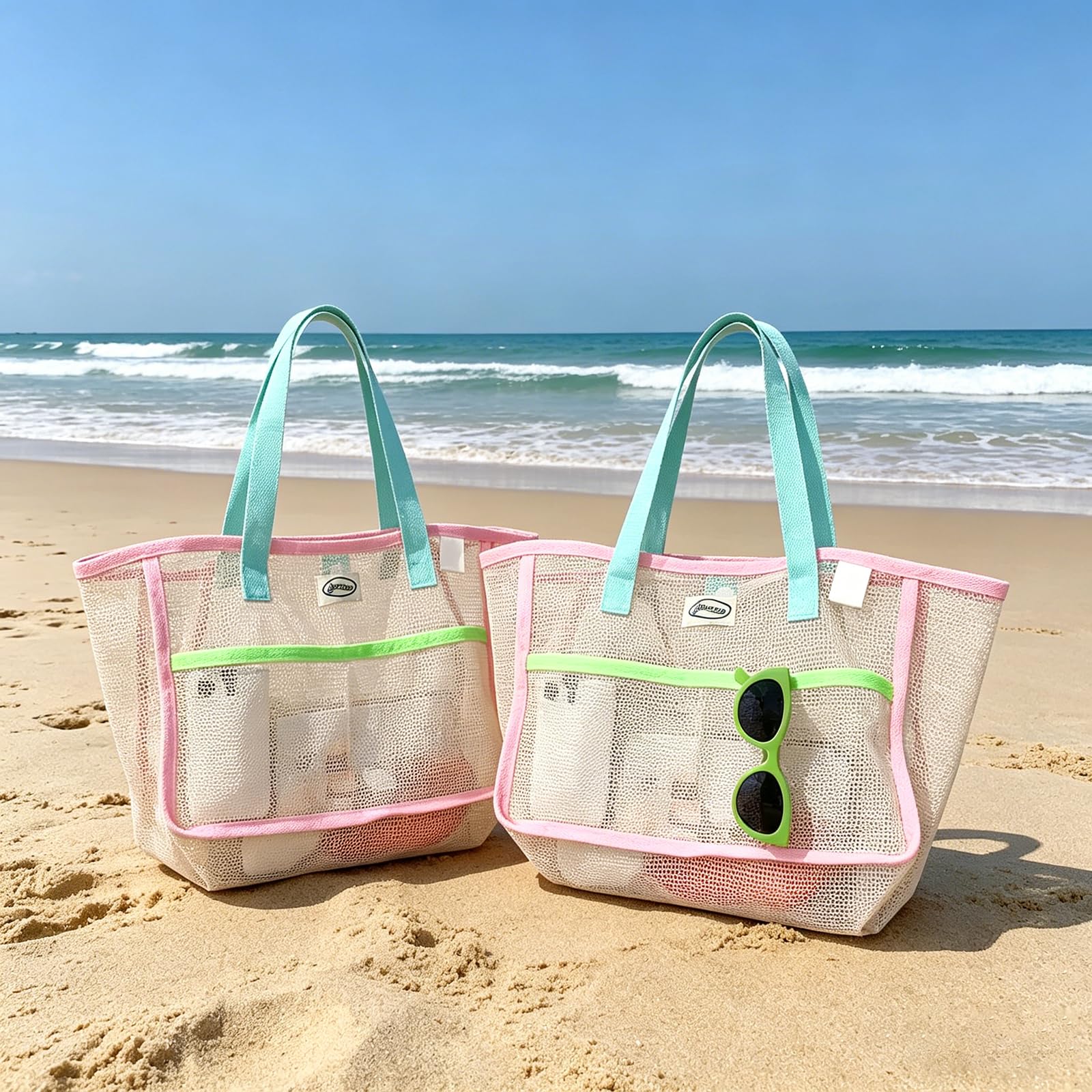 Travel Accessories Usa - Kadınlar için Plaj Çantaları Renkli Katlanabilir