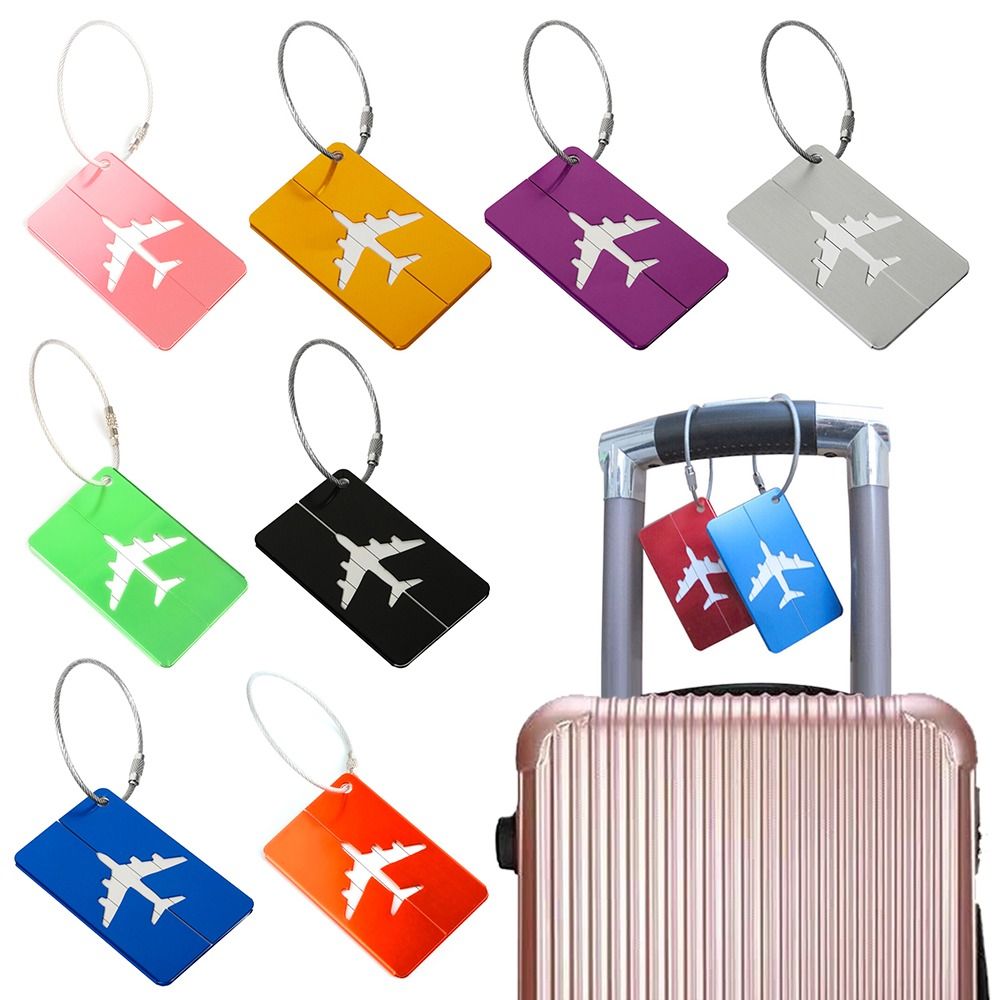 Travel Accessories In Bulk - Alüminyum seyahat bagaj etiketleri kullanımlık bavul