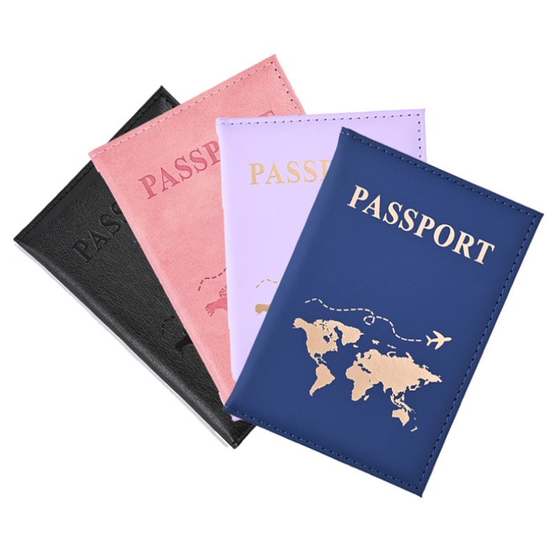 Travel Accessories Bag For Men - Moda Pasaport Tutucu Mektup Baskı ile