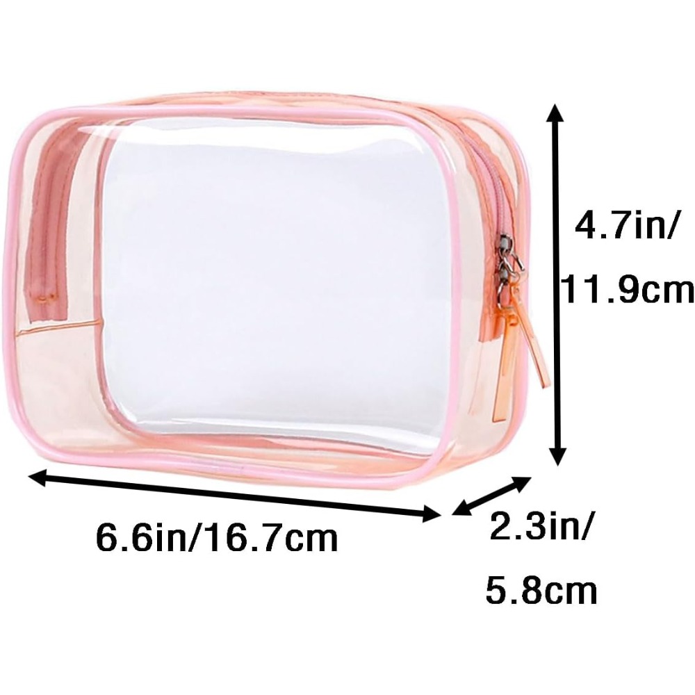 Toiletry Bag Tsa - Şeffaf Küçük Çanta, 6.6x2.3x4.7 Boyutunda TSA
