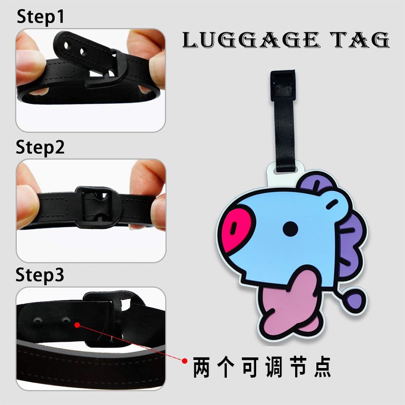 BT21 çizgi film sevimli anahta - Travel Accessories In Bulk incelemesi ve fiyatı