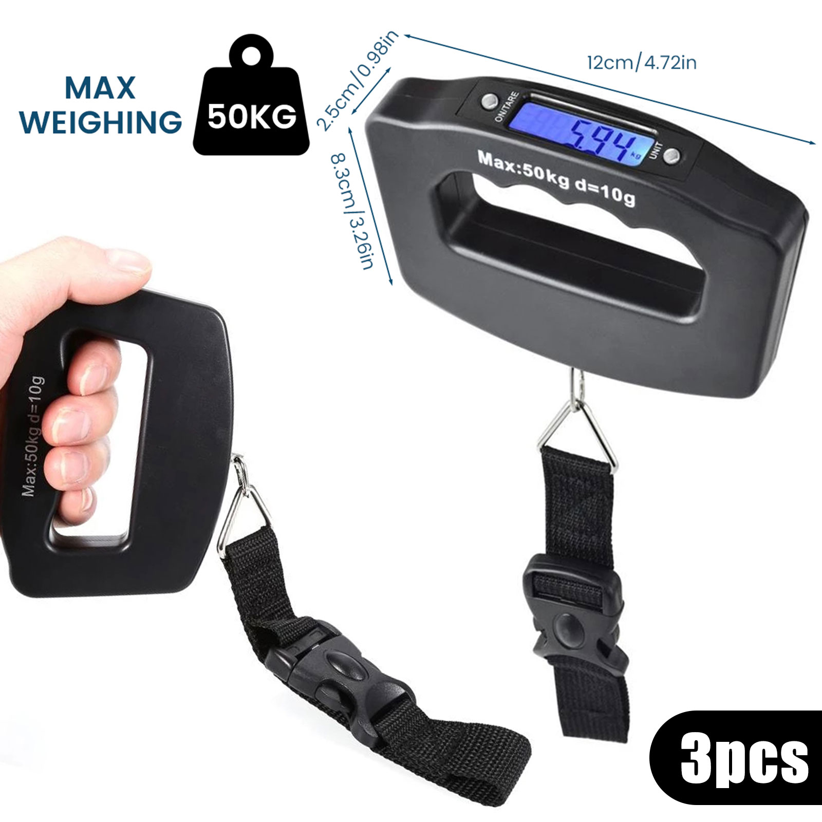 LCD Dijital Bagaj Ölçeği Taşın - Luggage Scale Hanging incelemesi ve fiyatı
