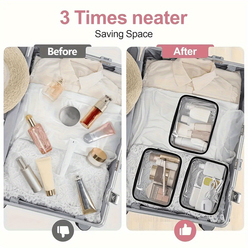 1 adet şeffaf makyaj çantası s - Toiletry Bag Tsa incelemesi ve fiyatı