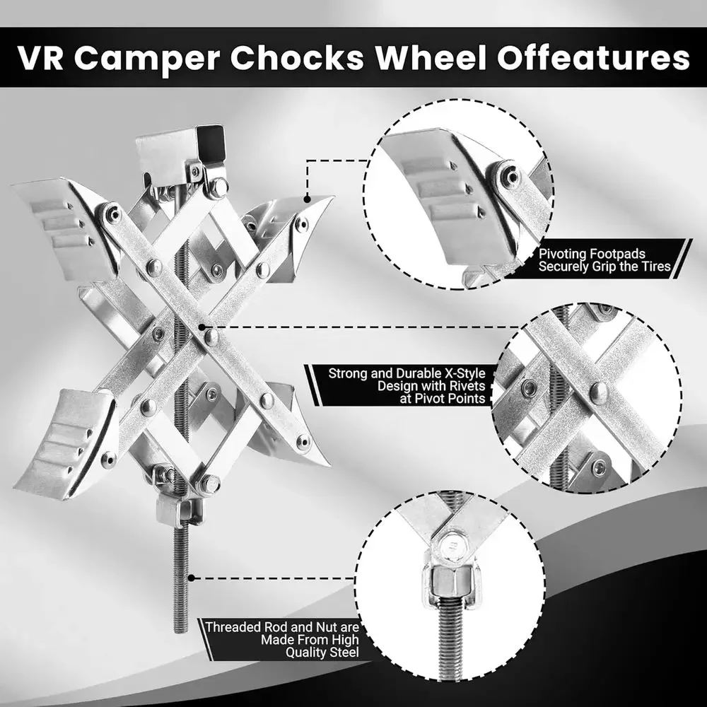 X Şekilli RV Tekerlek Takozu 3 - Travel Accessories Usa incelemesi ve fiyatı