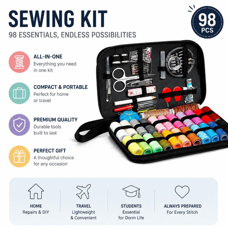 68/98PCS Dikiş Aksesuarları Al - Travel Accessories In Bulk incelemesi ve fiyatı