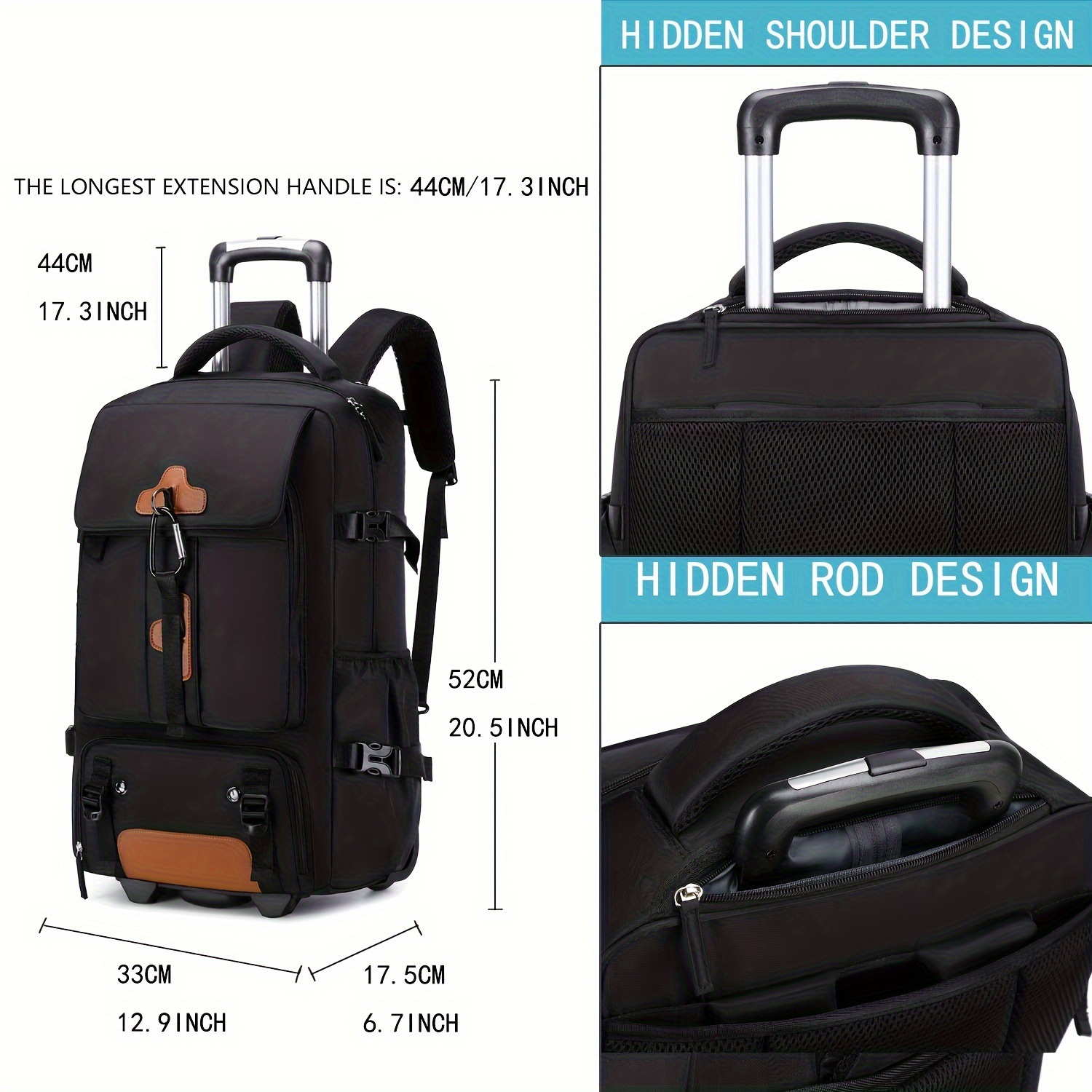Tekerlekli Sırt Çantası Büyük  - Travel Accessories Bag For Men incelemesi ve fiyatı