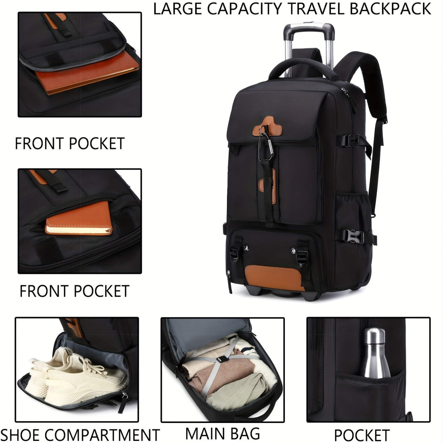 Tekerlekli Sırt Çantası Büyük  - Travel Accessories Bag For Men incelemesi ve fiyatı