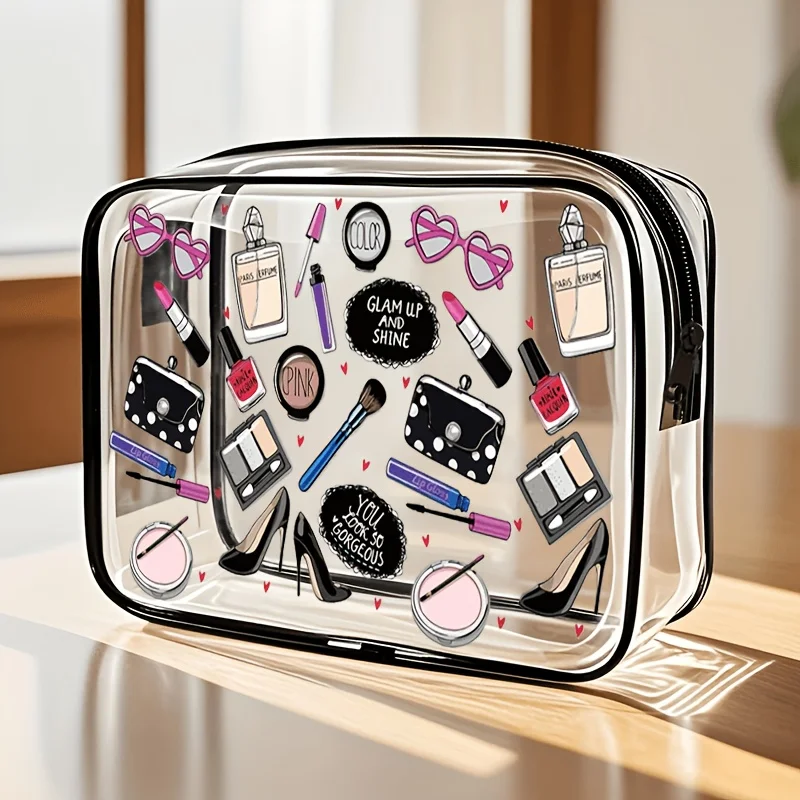1 adet şeffaf makyaj çantası ş - Toiletry Bag Tsa incelemesi ve fiyatı