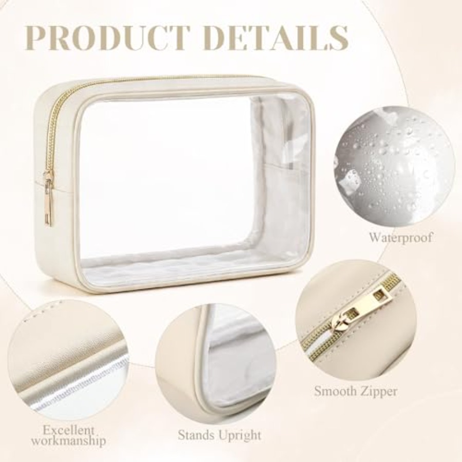 10 Adet Şeffaf Makyaj Çantası  - Toiletry Bag Tsa incelemesi ve fiyatı